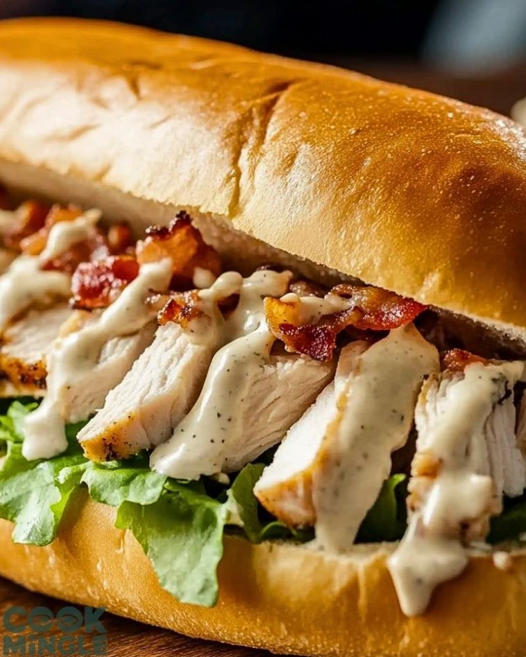 Chopped Chicken Bacon Ranch Sub - Cook Mingle