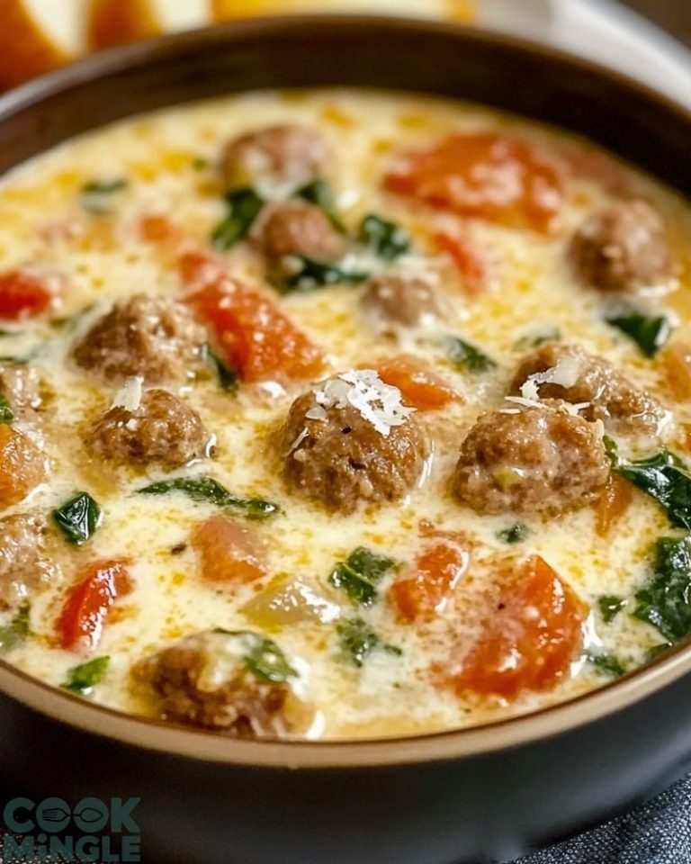 Creamy Parmesan Italian Sausage Soup