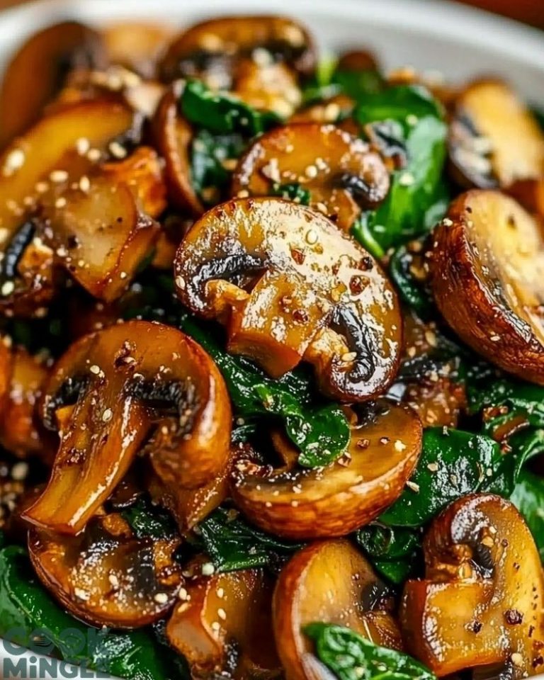 Easy Sautéed Mushrooms with Spinach