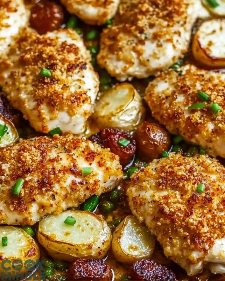 Parmesan Crusted Chicken Sheet Pan Dinner