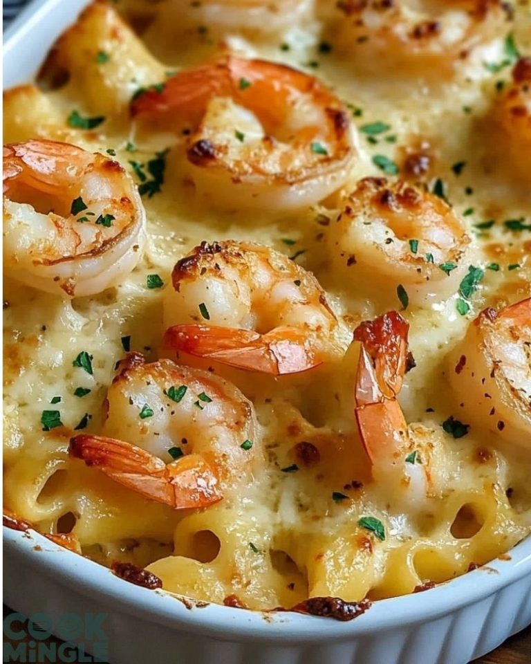 Shrimp Scampi Pasta Bake