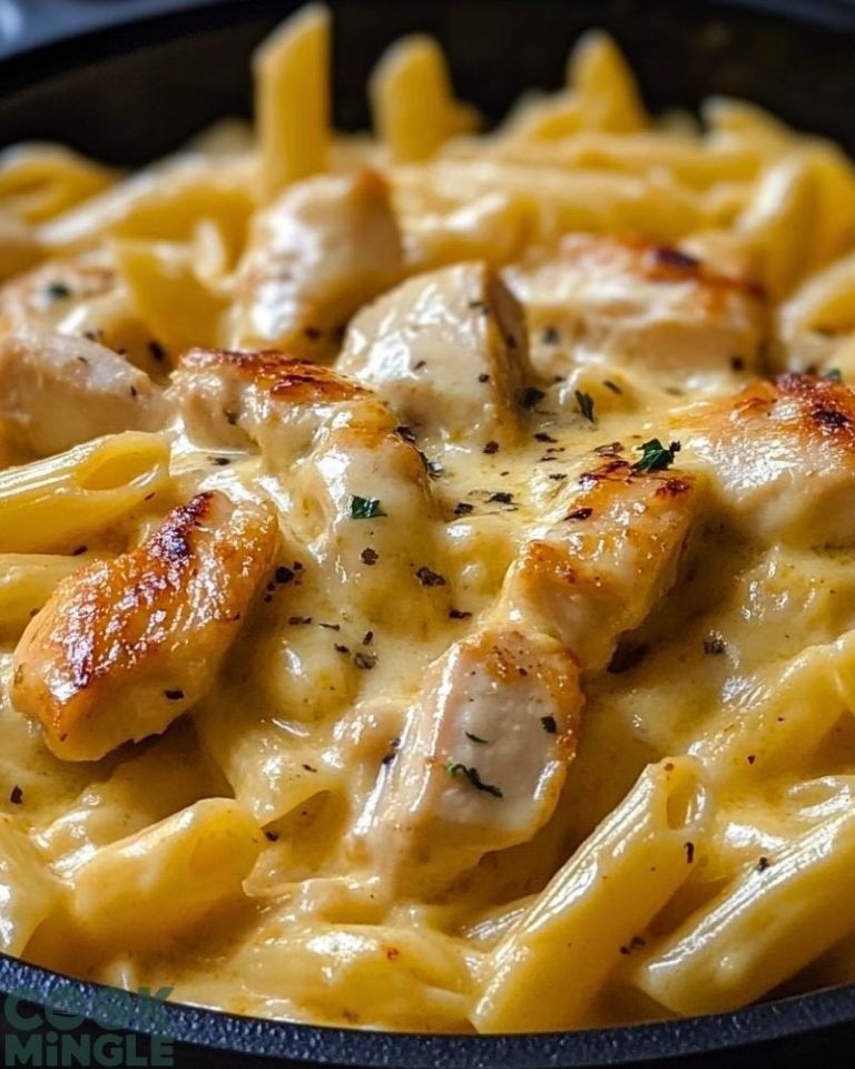 Creamy Garlic Butter Chicken & Spicy Cheddar Pasta