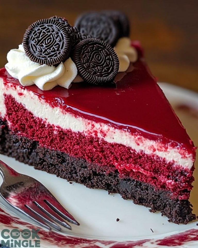 Decadent Red Velvet Oreo Cheesecake Recipe