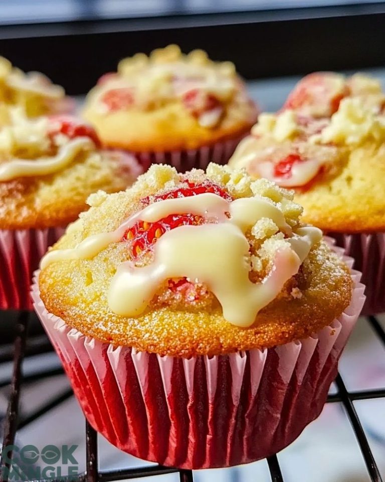 Decadent Strawberry White Chocolate Muffins
