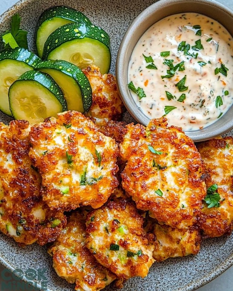 High-Protein Chicken Zucchini Fritters