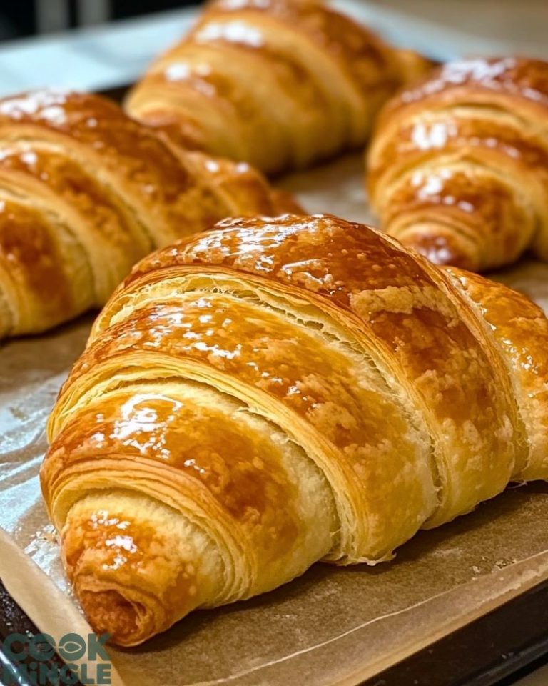 Homemade Flaky Croissants