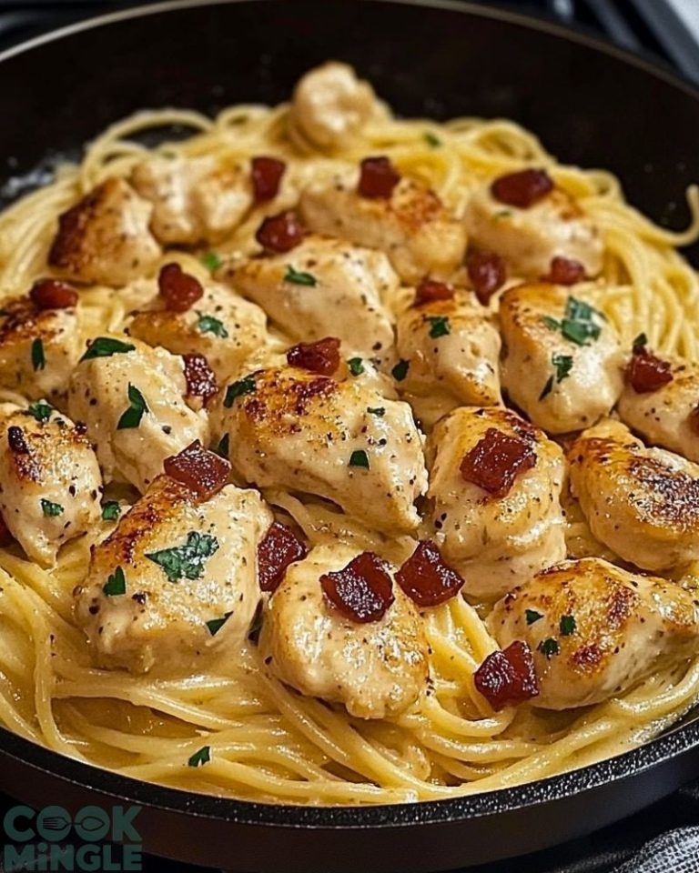 Lazy Day Chicken Carbonara Skillet