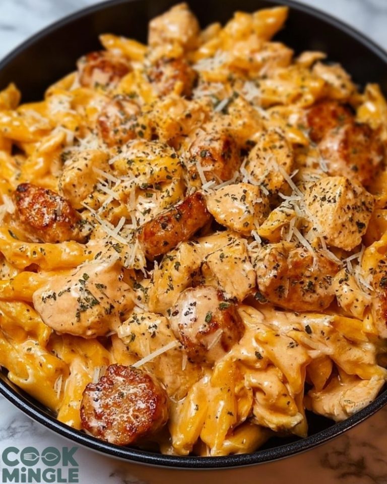 One-Pan Buffalo Ranch Chicken & Sausage Pasta