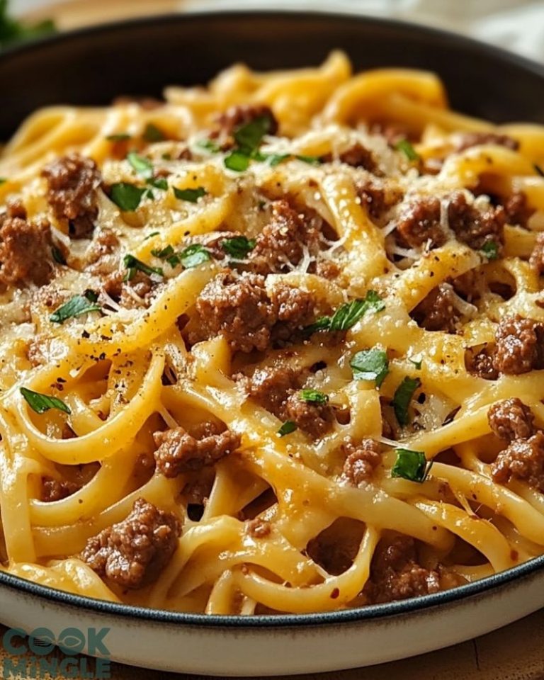 One-Pot Beef and Cheddar Ranch Pasta
