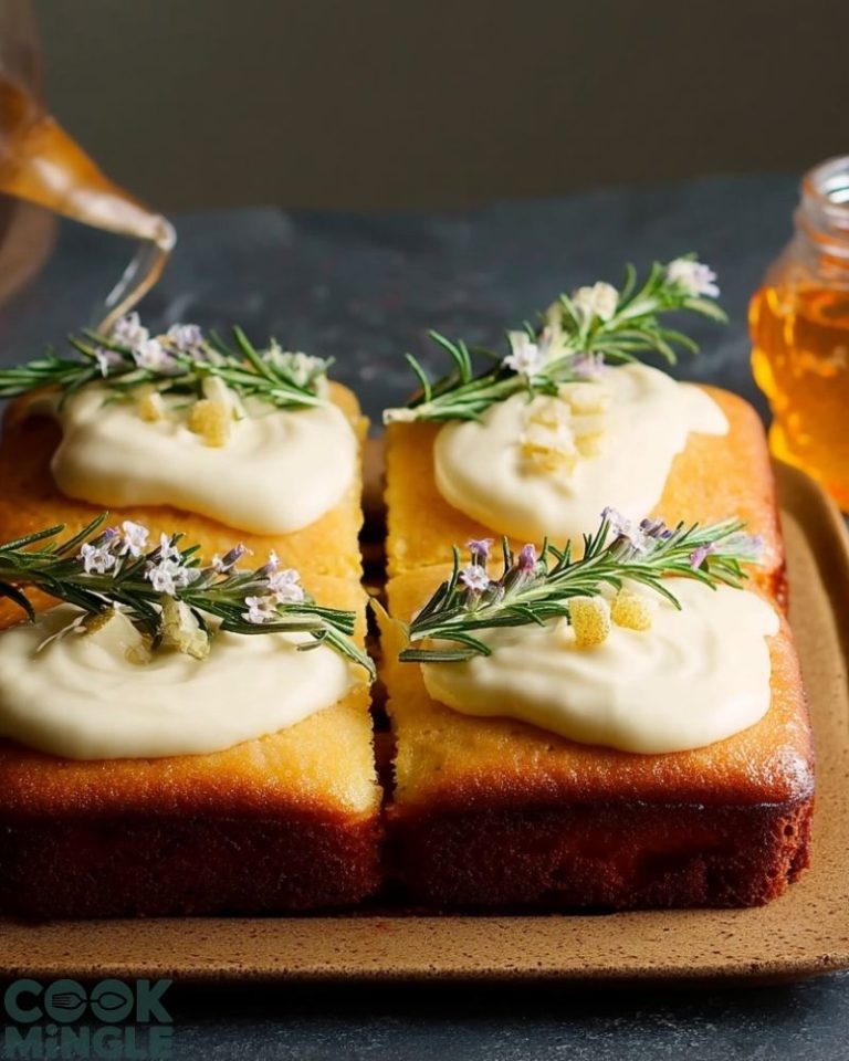 Rosemary Syrup Cake with Mead Cream Recipe