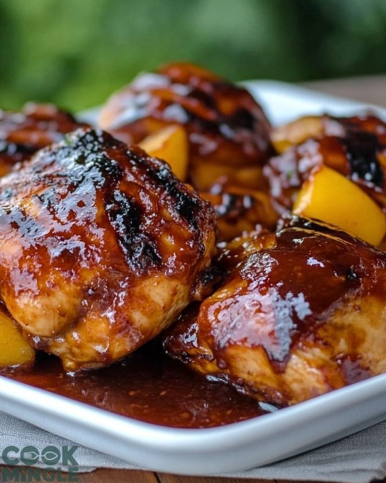 Bourbon Peach BBQ Chicken