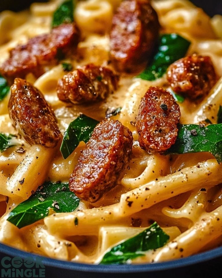 Creamy Cajun Sausage Pasta