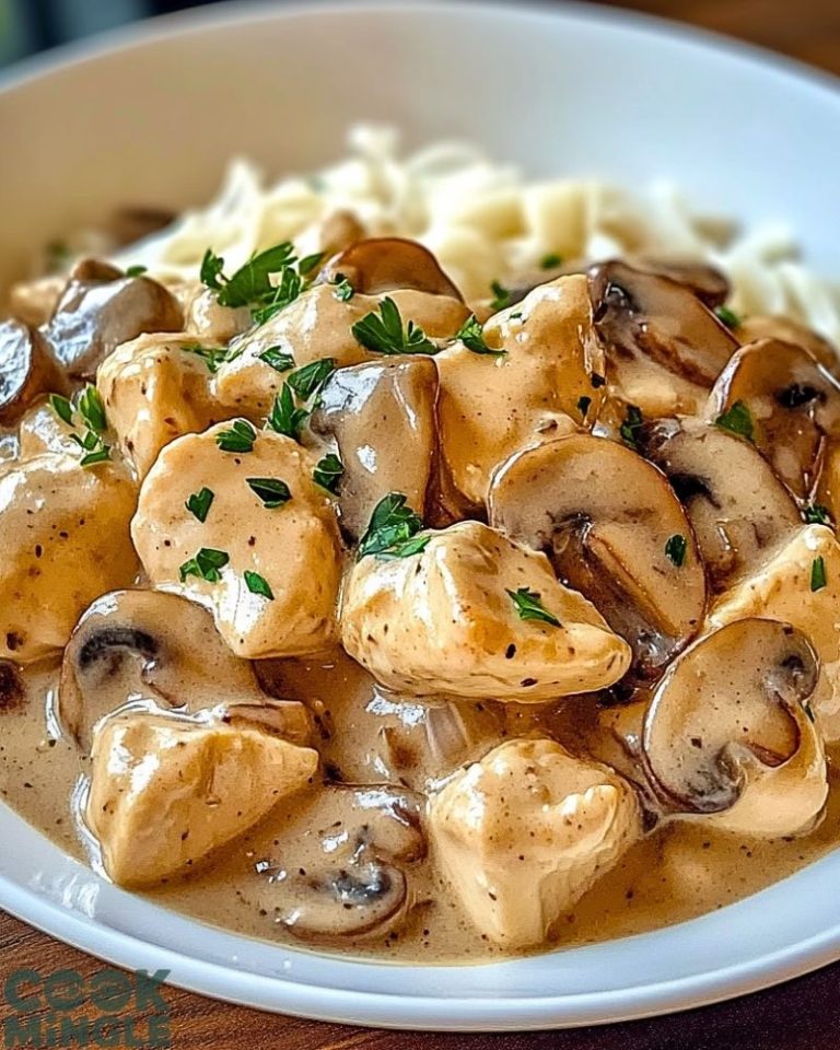 Creamy Chicken Mushroom Stroganoff