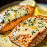 Creamy Lemon Butter Salmon Recipe