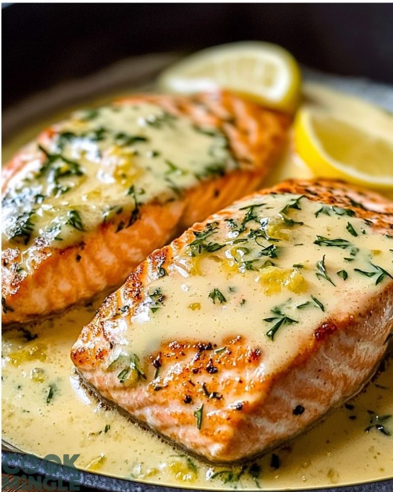 Creamy Lemon Butter Salmon Recipe