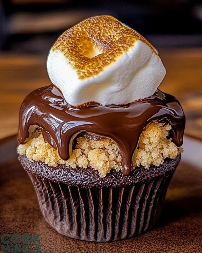 Decadent Chocolate S’mores Cupcakes