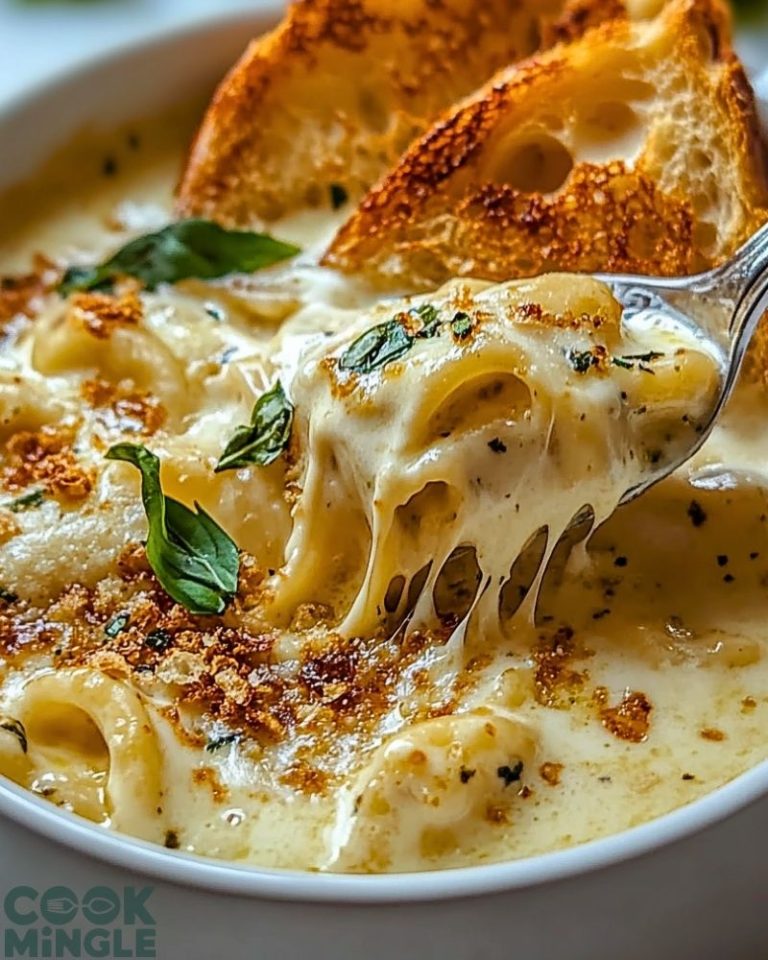 Decadent Creamy Alfredo Lasagna Soup