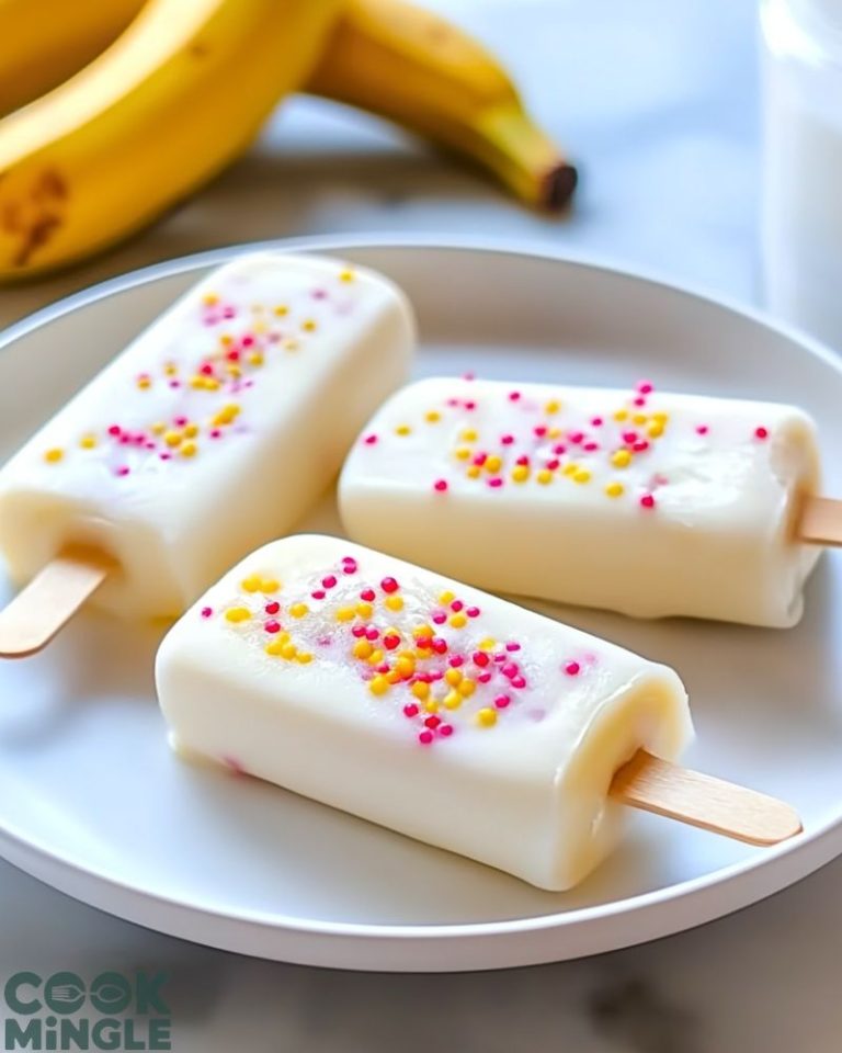 Frozen Banana Yogurt Pops Recipe