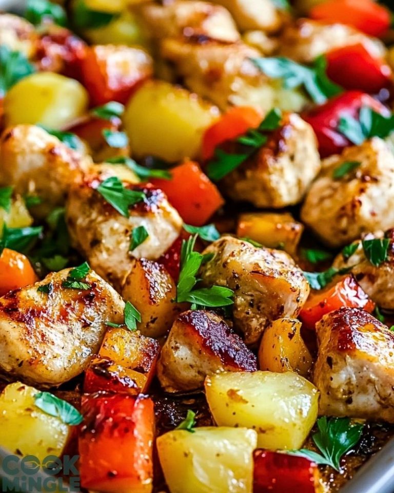 Hawaiian Chicken Sheet Pan Dinner