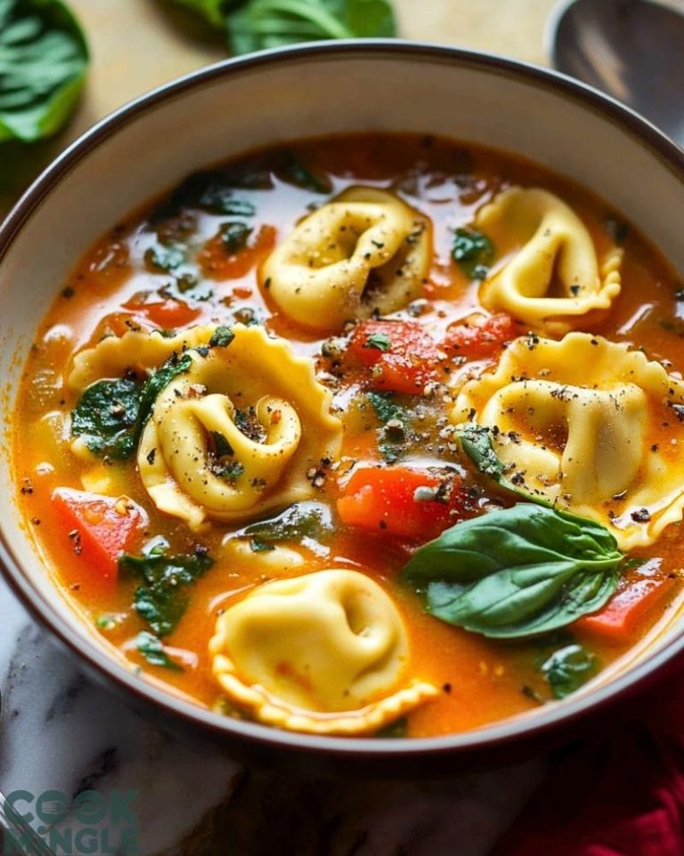 Hearty Vegetarian Tortellini Soup