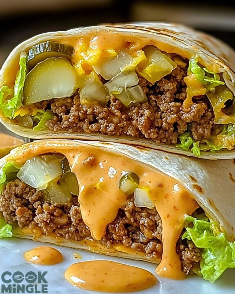Homemade Big Mac Wraps with Secret Sauce