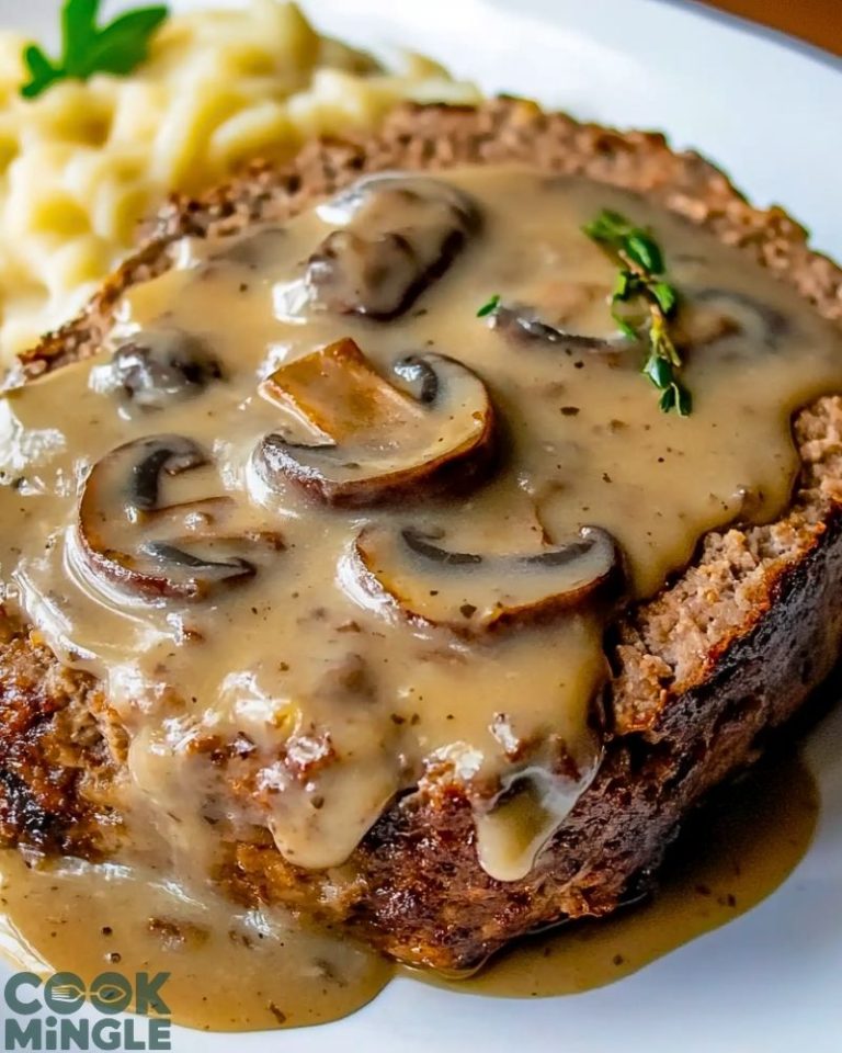 Meatloaf with Mushroom Gravy