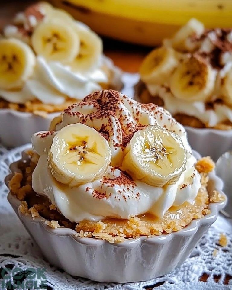 No-Bake Mini Banana Cream Pies Recipe