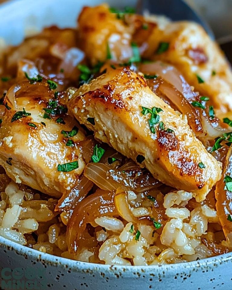 One-Pot French Onion Chicken & Rice