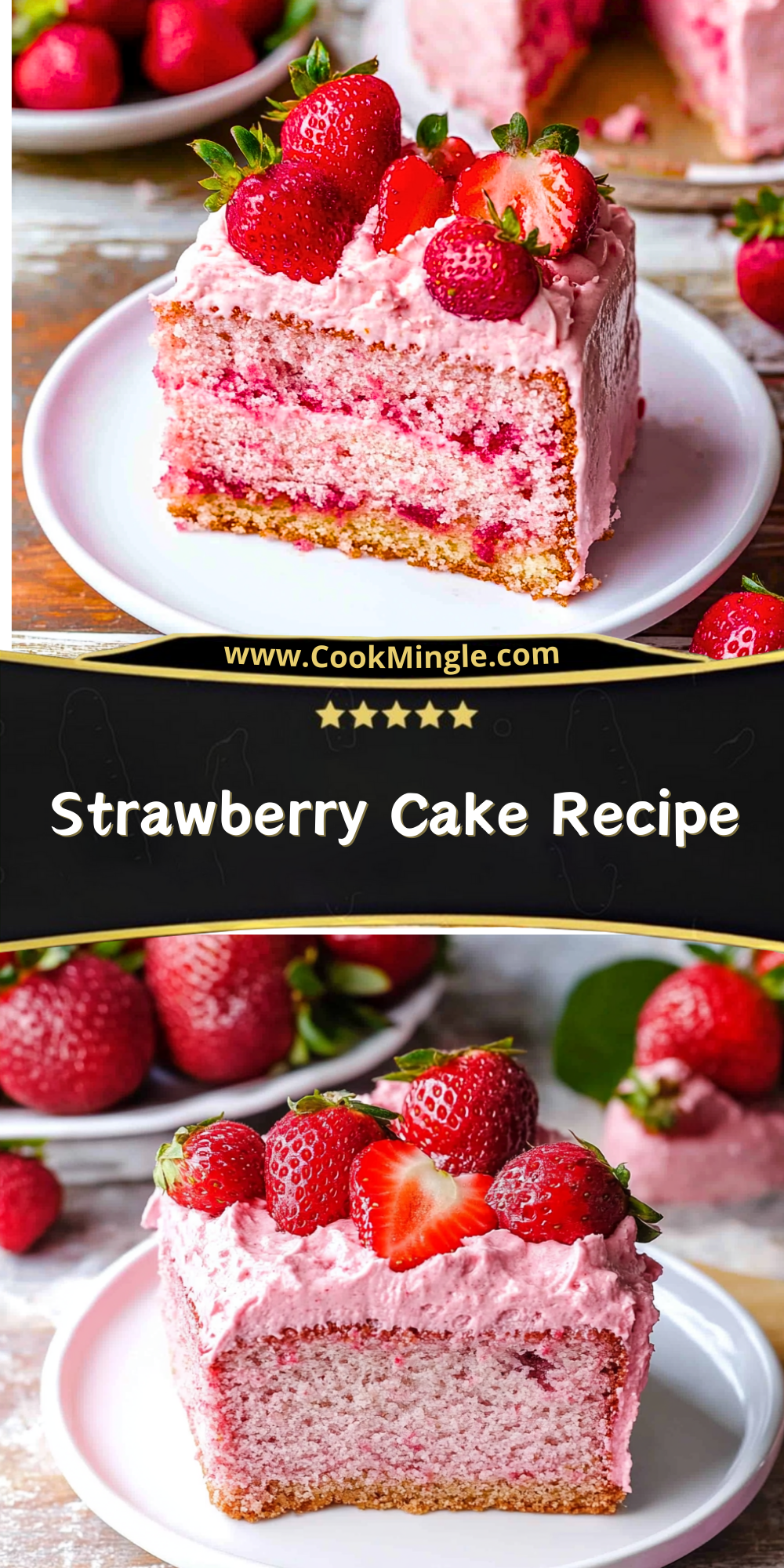 Strawberry Cake Recipe - Cook Mingle
