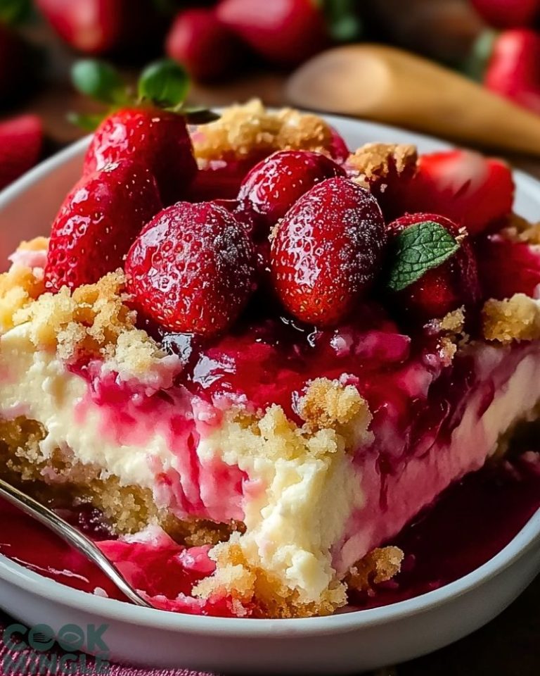 Strawberry Cheesecake Dump Cake