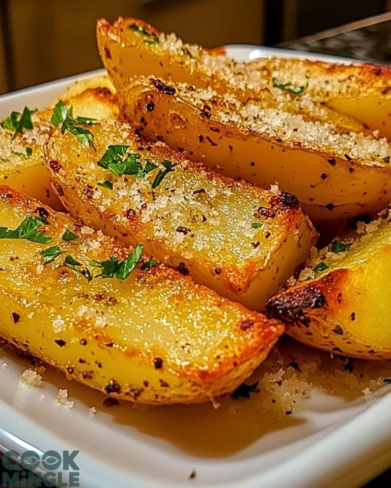 Baked Garlic Parmesan Potato Wedges