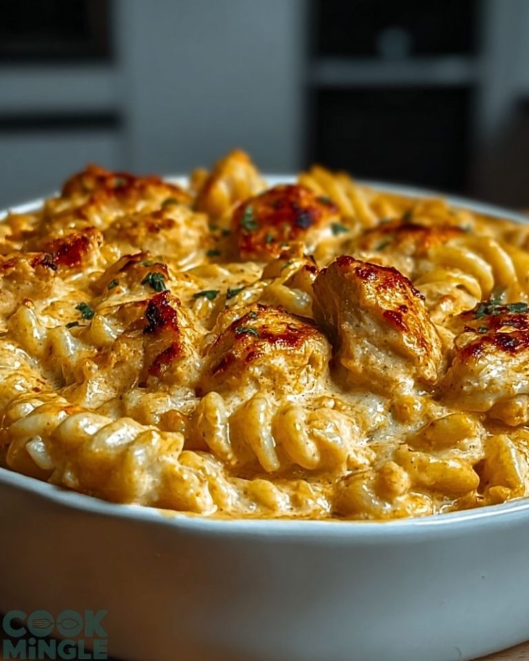 Cajun Cream Cheese Chicken Pasta Bake