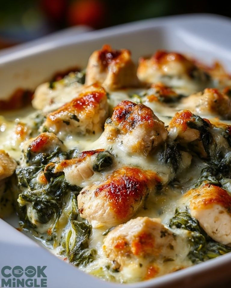 Chicken and Spinach Casserole with Cream Cheese