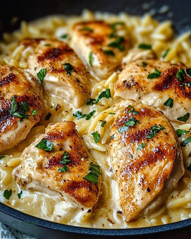 Creamy Parmesan Chicken and Orzo