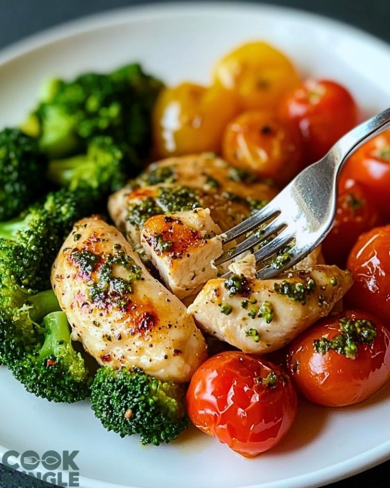 Garlic Herb Chicken with Cherry Tomatoes & Broccoli