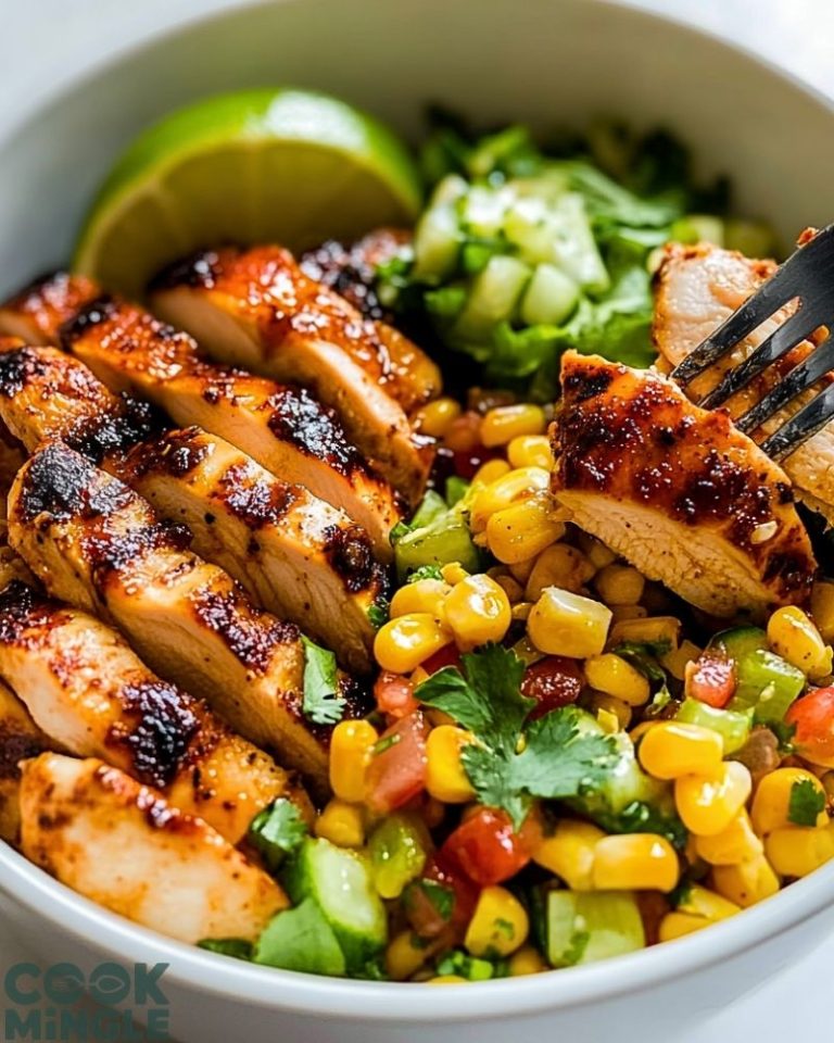 Honey Chipotle Chicken Bowls with Corn Salsa