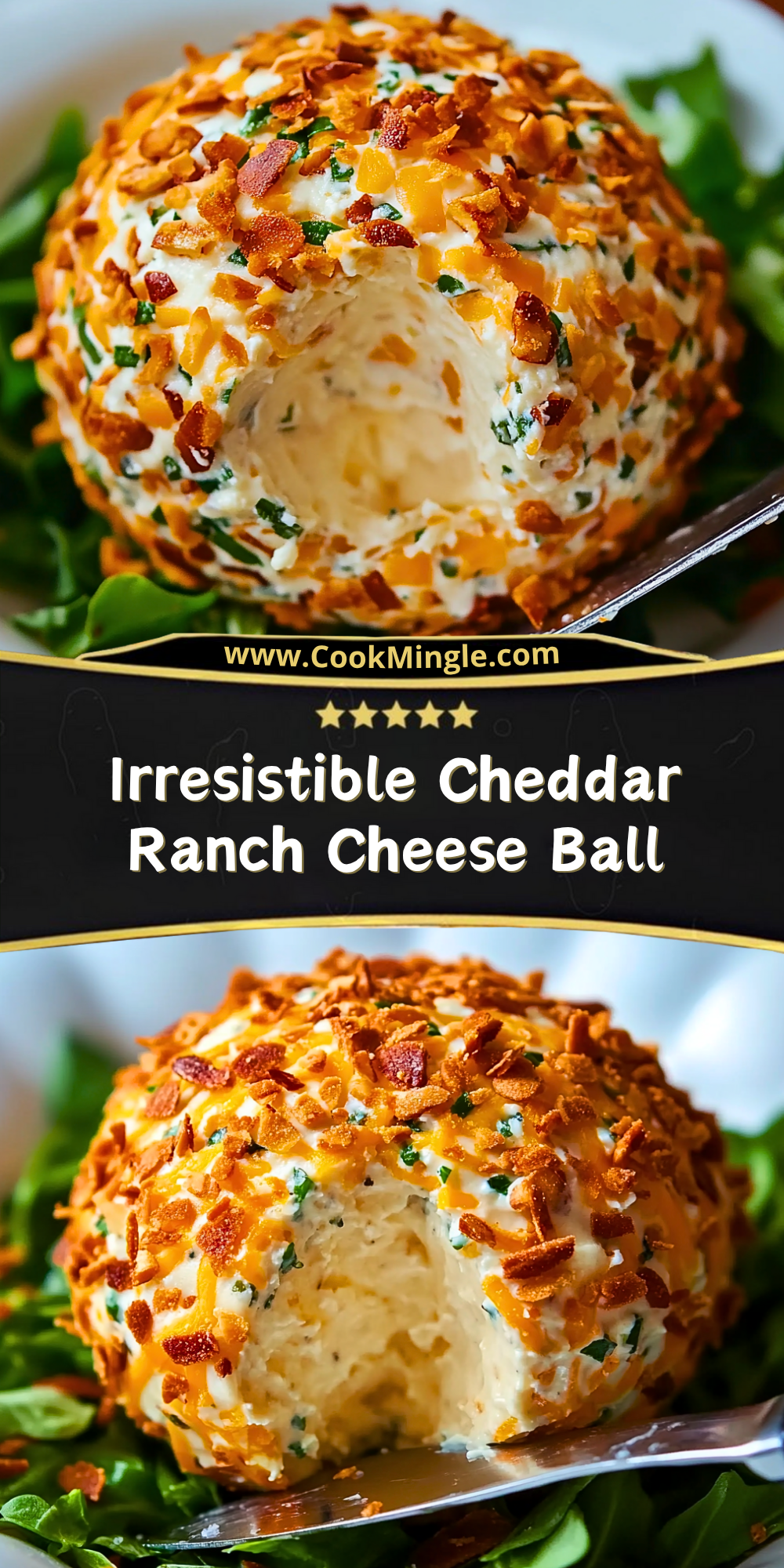 Irresistible Cheddar Ranch Cheese Ball - Cook Mingle
