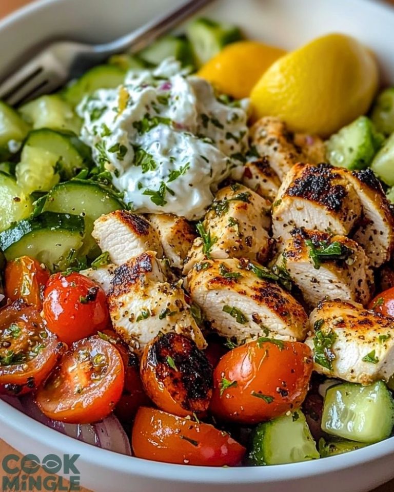 Low Carb Greek Chicken Bowls