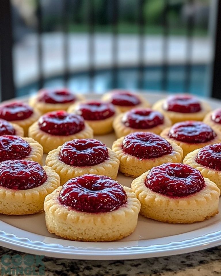 Raspberry Cheesecake Thumbprint Cookies