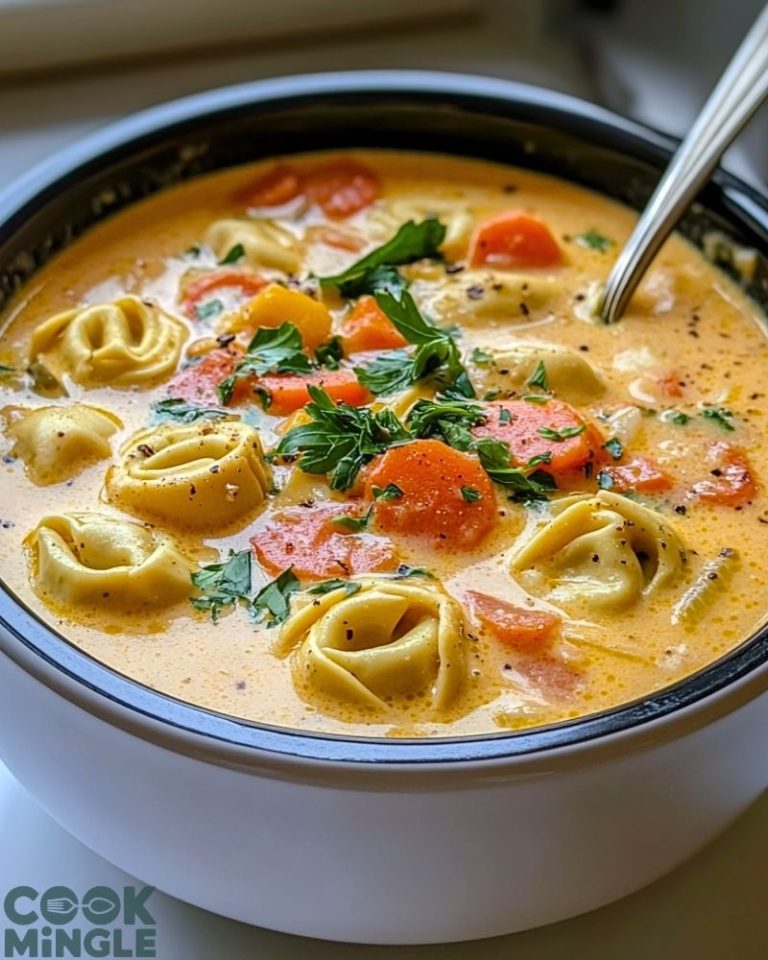 Slow Cooker Creamy Tortellini Soup