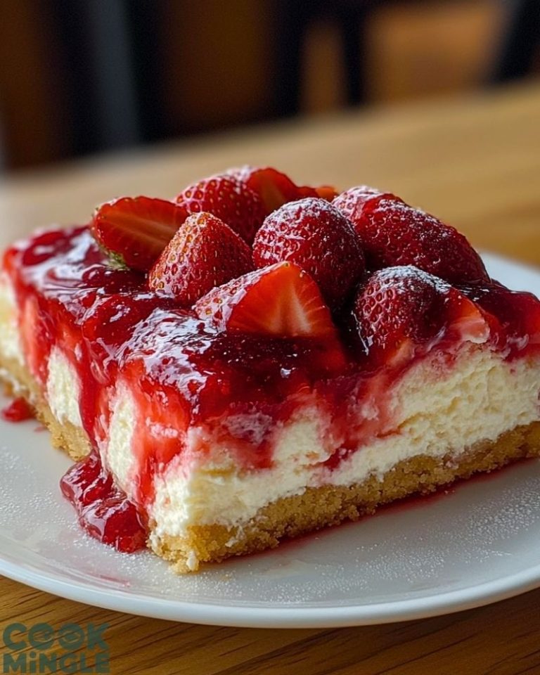 Strawberry Cheesecake Poke Cake