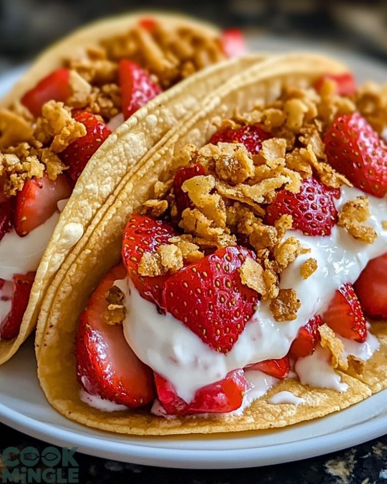 Strawberry Crunch Cheesecake Tacos