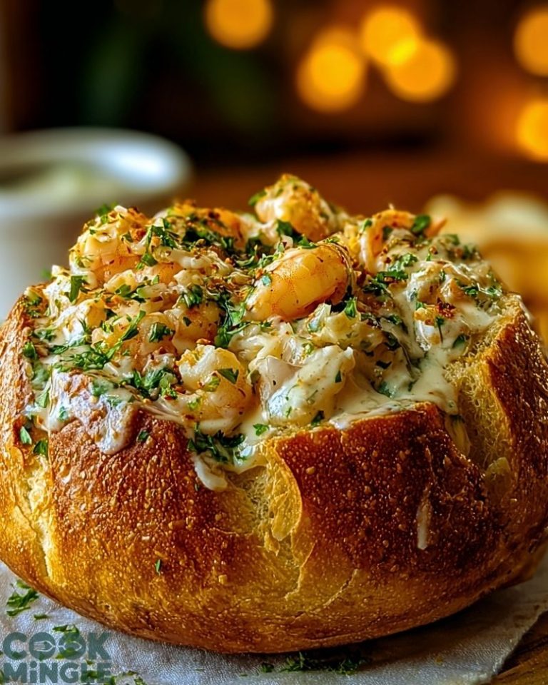 Stuffed Seafood Bread Bowl Recipe