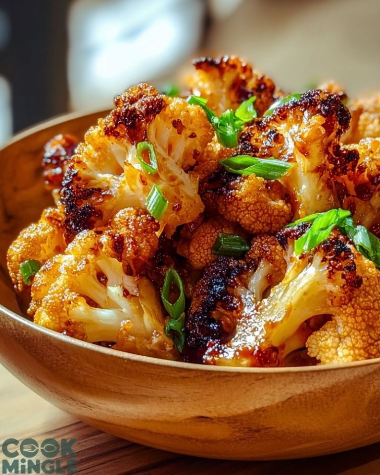 Sweet and Spicy Baked Cauliflower