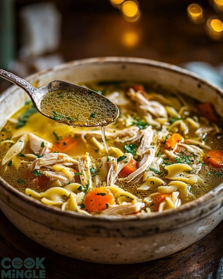 The Coziest Chicken Noodle Soup