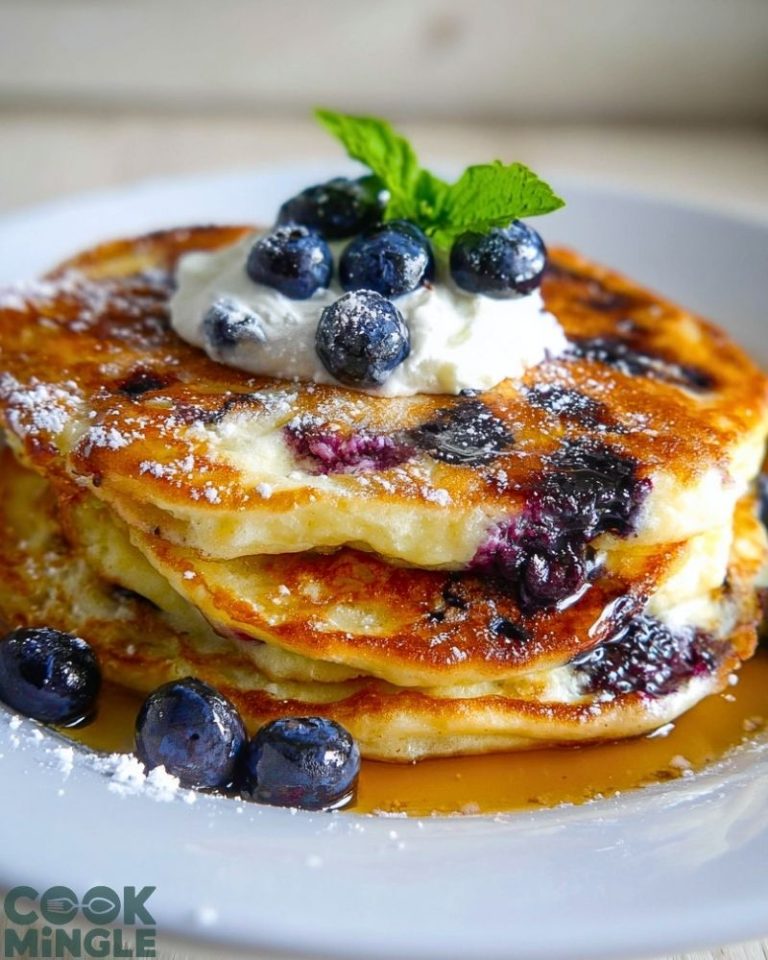 Blueberry Ricotta Pancakes