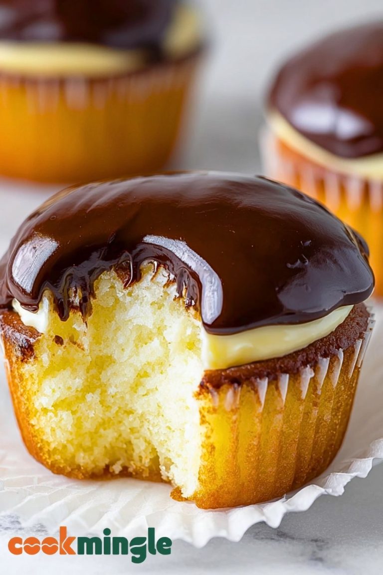 Boston Cream Cupcakes