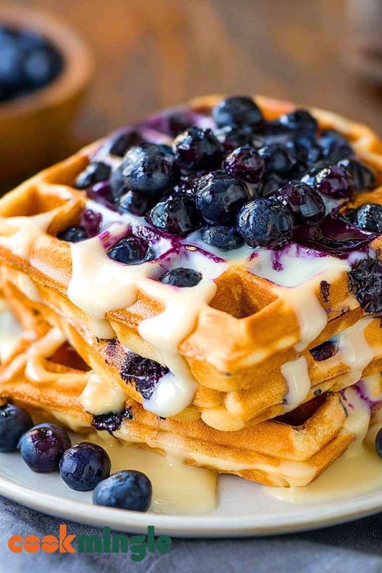Homemade Blueberry Waffles