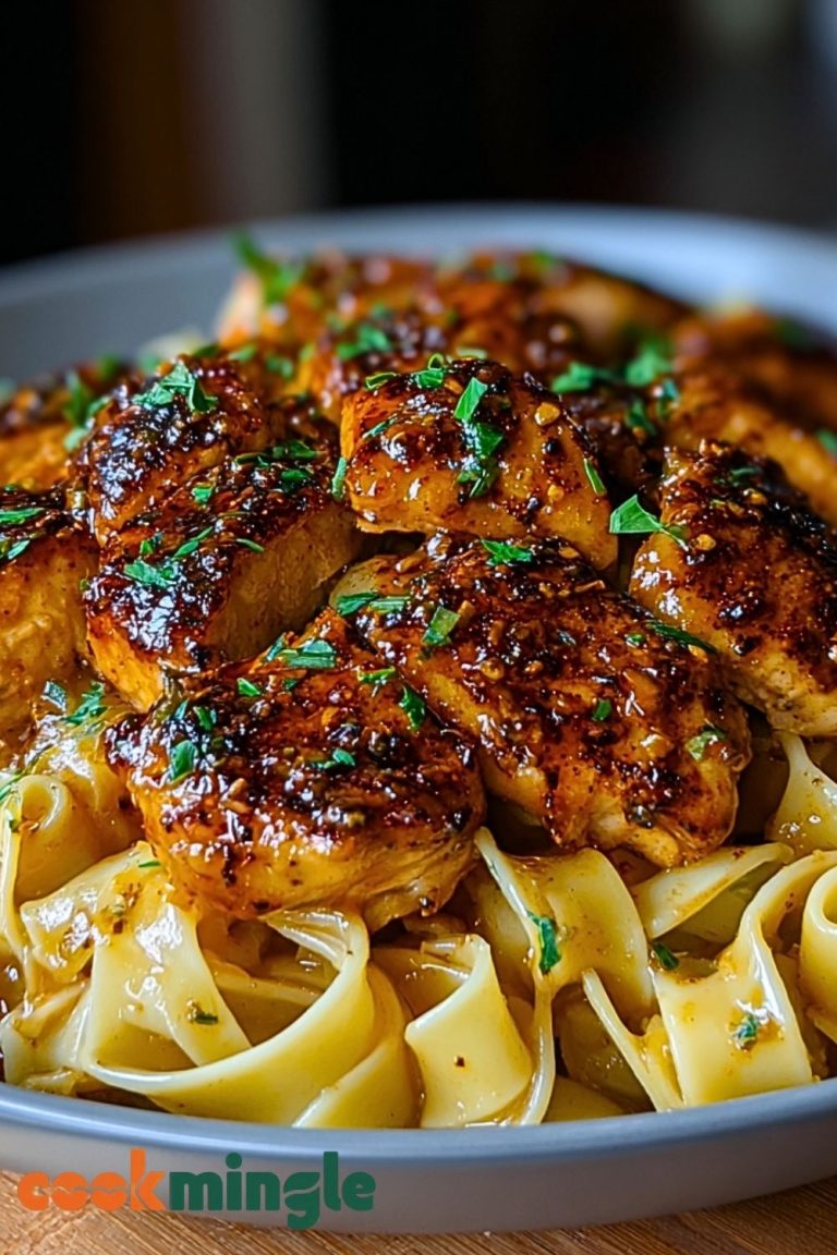 Spicy Cajun Honey Butter Chicken & Pasta