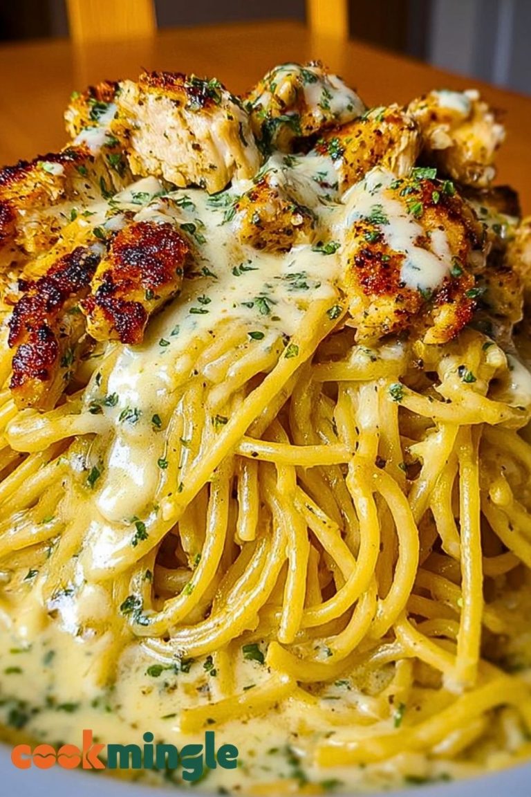 Creamy Cajun Chicken Spaghetti with Garlic Mozzarella Sauce